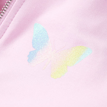 Sweat à capuche enfant rose clair 104