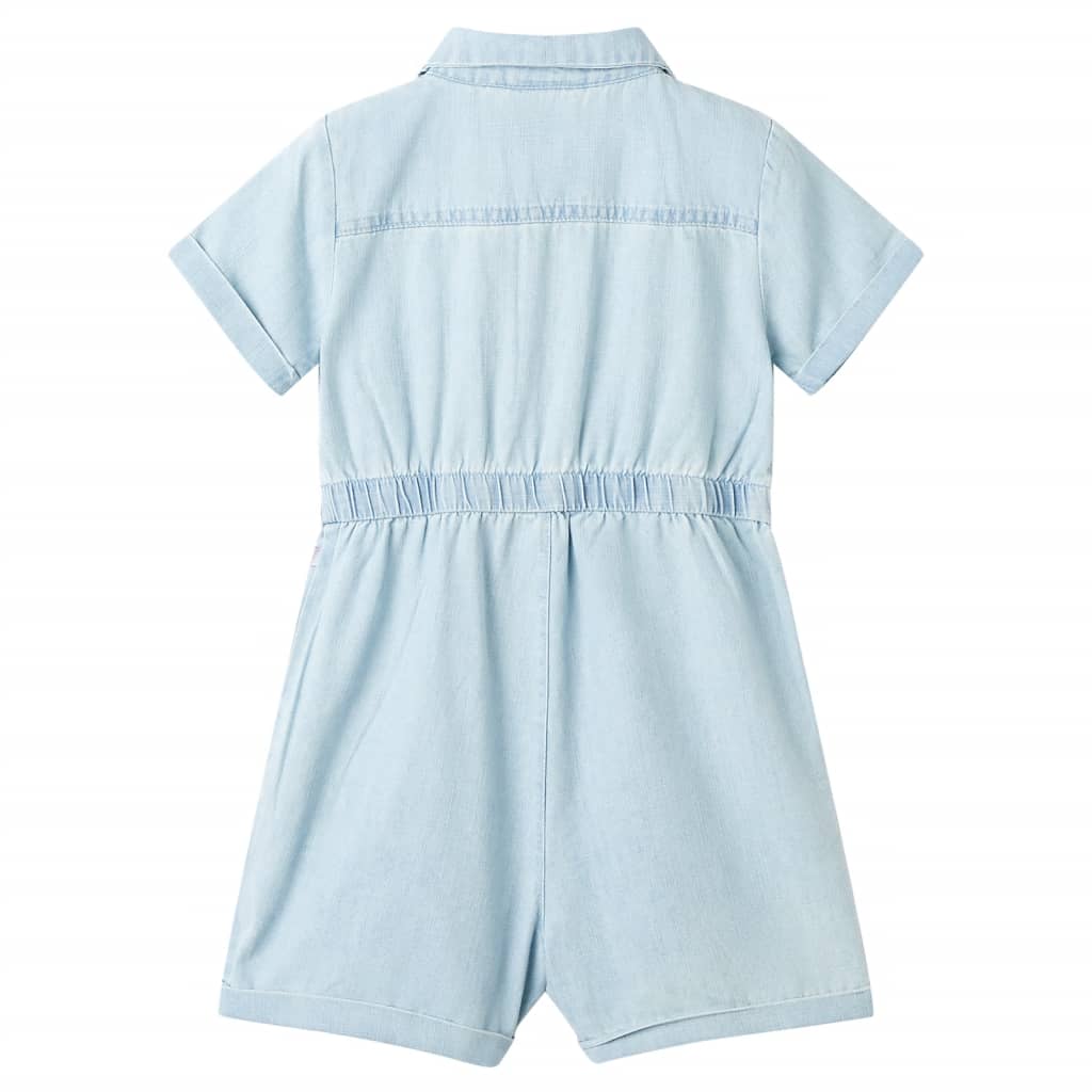 Grenouillère courte pour enfant bleu clair 128