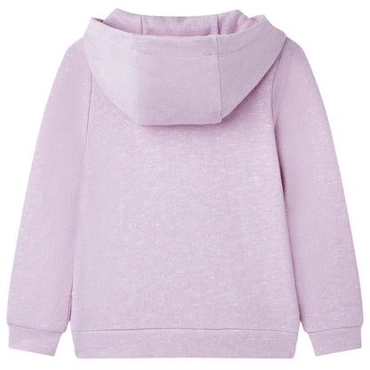 Sweat à capuche zippé enfant violet 92
