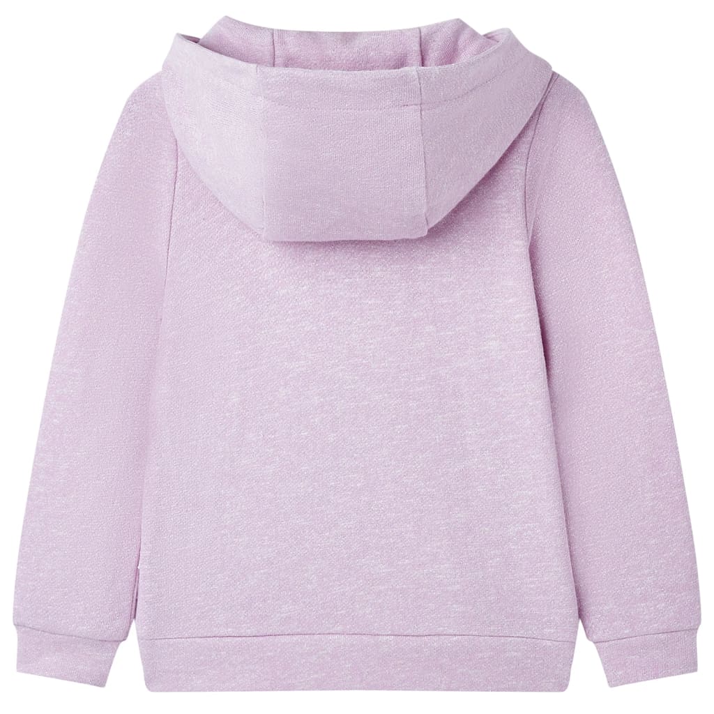 Sweat-shirt à capuche zippé enfant violet 116