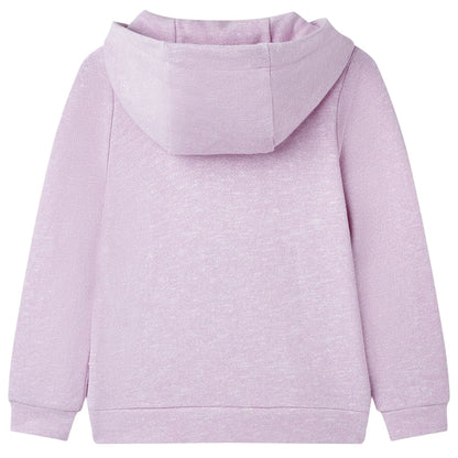 Sweat-shirt à capuche zippé enfant violet 116