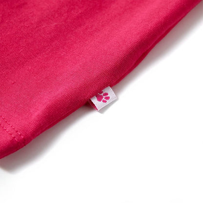 Kinder-T-Shirt Knallrosa 128