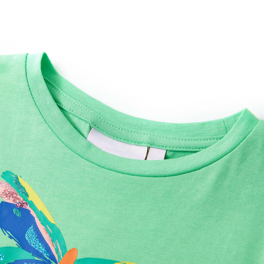 Kinder-T-Shirt Hellgrün 104