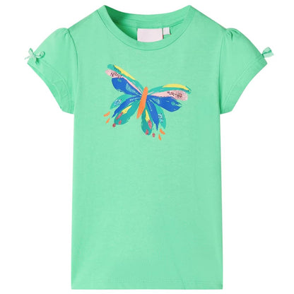 T-shirt enfant vert clair 128