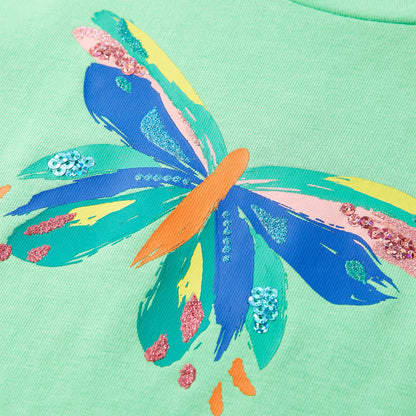 T-shirt enfant vert clair 128
