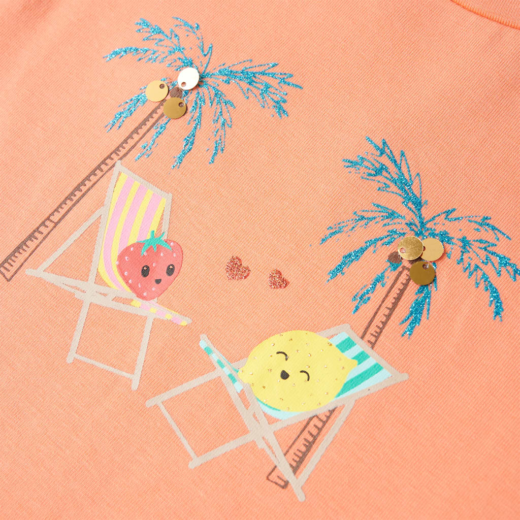 T-shirt enfant couleur pêche 128