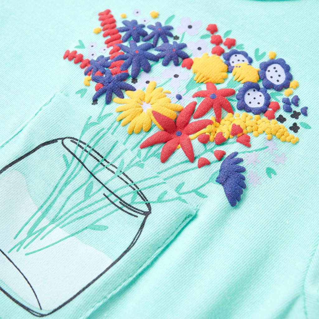 T-shirt enfant vert menthe clair 128