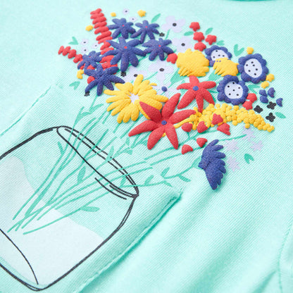 T-shirt enfant vert menthe clair 128