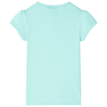Kinder-T-Shirt Helles Minzgrün 140