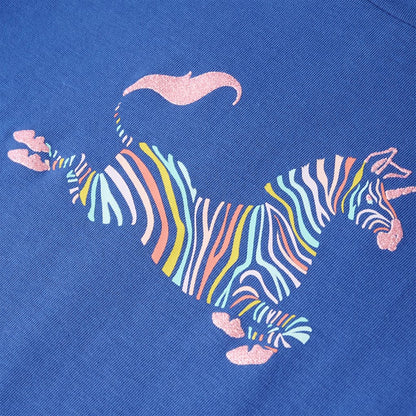 T-shirt enfant bleu cobalt 104
