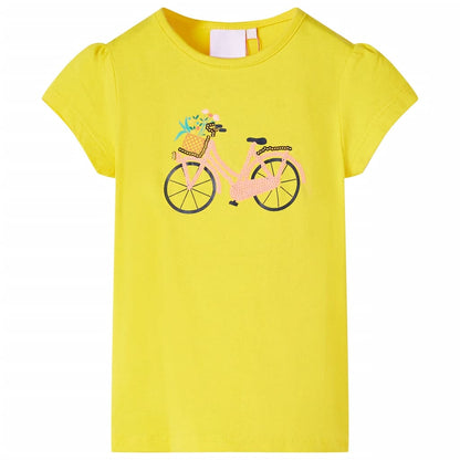 T-shirt enfant jaune 140