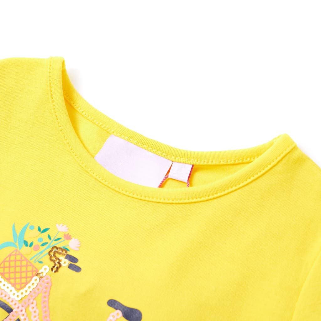 T-shirt enfant jaune 140