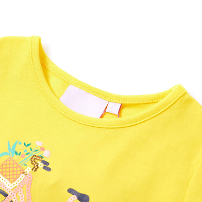 T-shirt enfant jaune 140