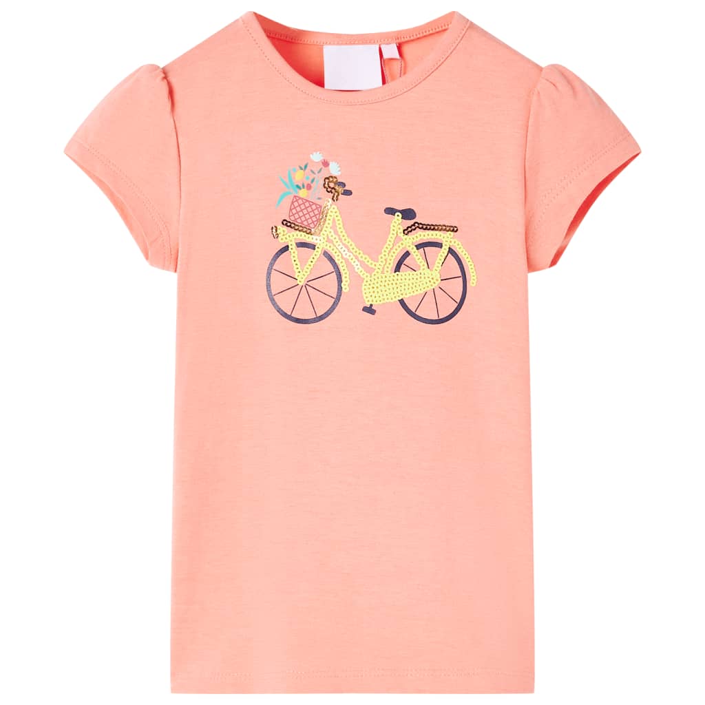T-shirt enfant rose corail 104
