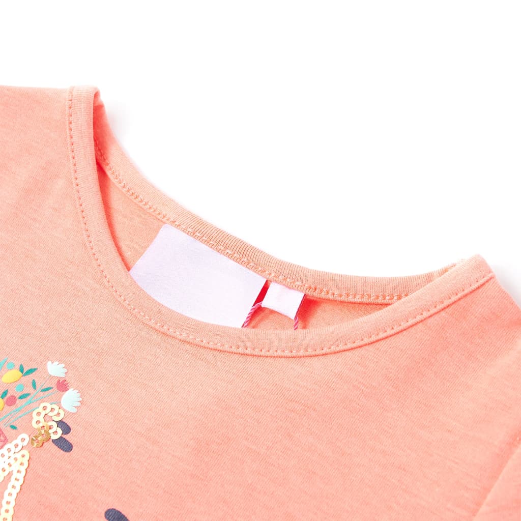 T-shirt enfant rose corail 104