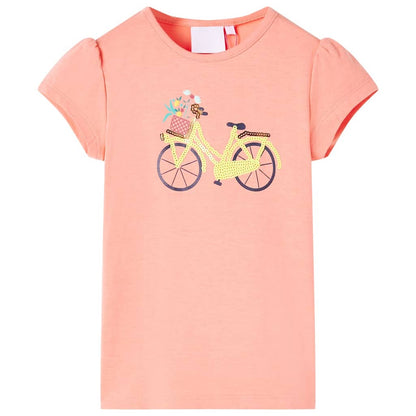 T-shirt enfant rose corail 128