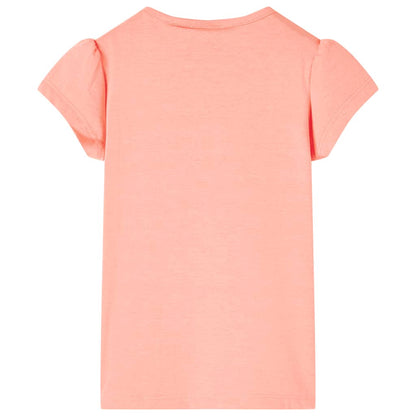 Kinder-T-Shirt Korallenrosa 140