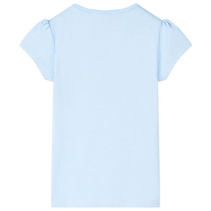 Kinder-T-Shirt Hellblau 116