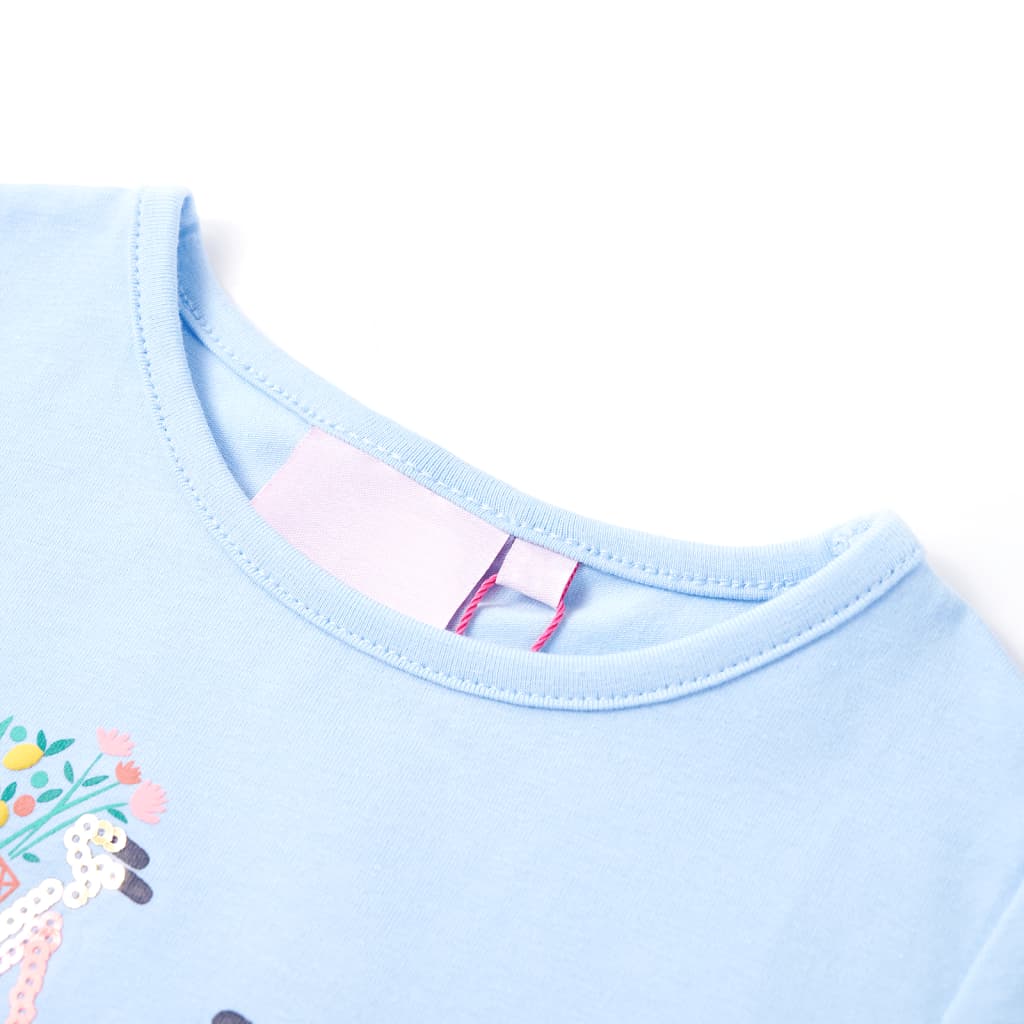 Kinder-T-Shirt Hellblau 116