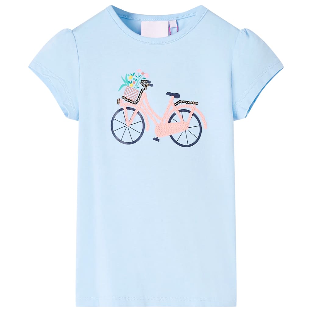 T-shirt enfant bleu clair 128