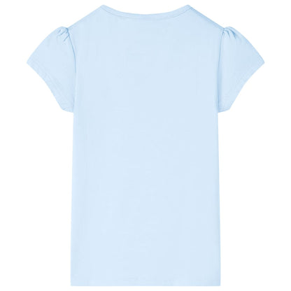 T-shirt enfant bleu clair 128