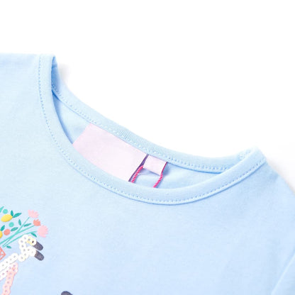 T-shirt enfant bleu clair 128