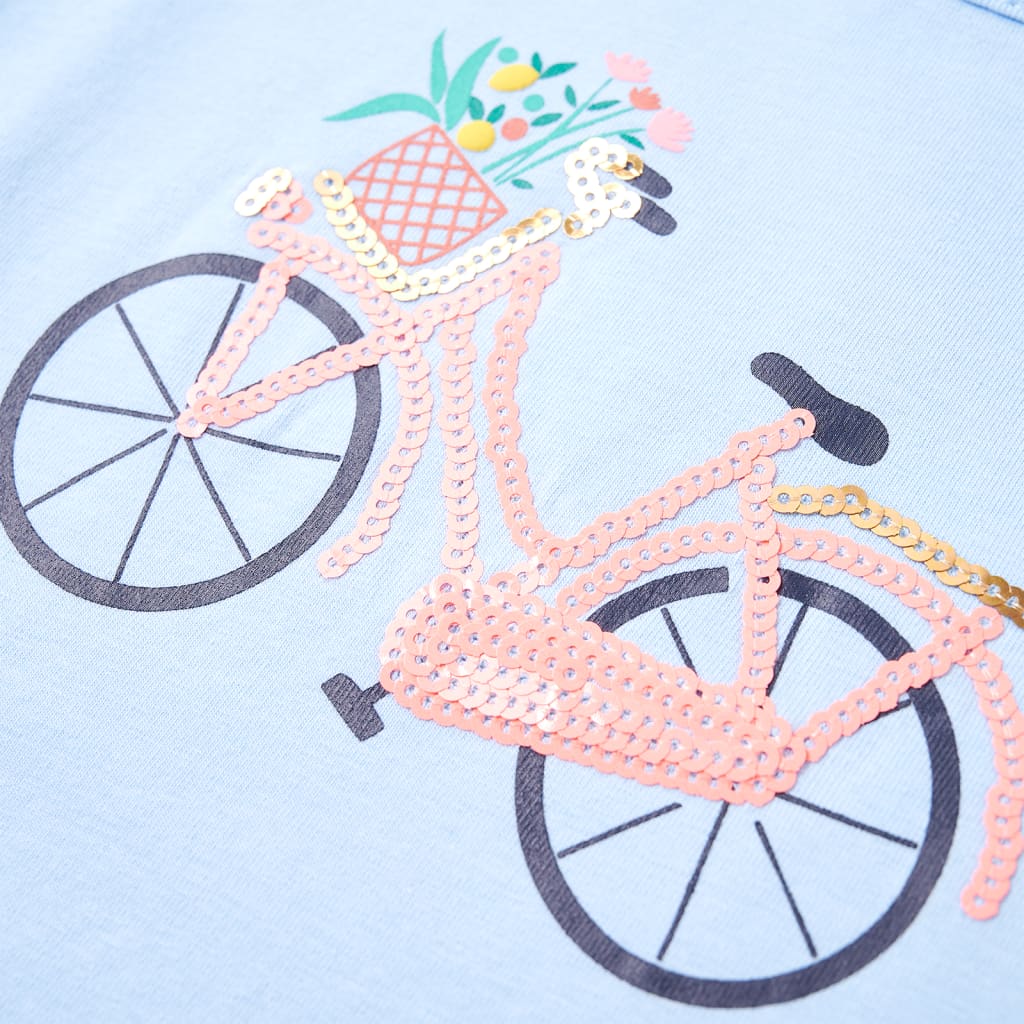 T-shirt enfant bleu clair 128