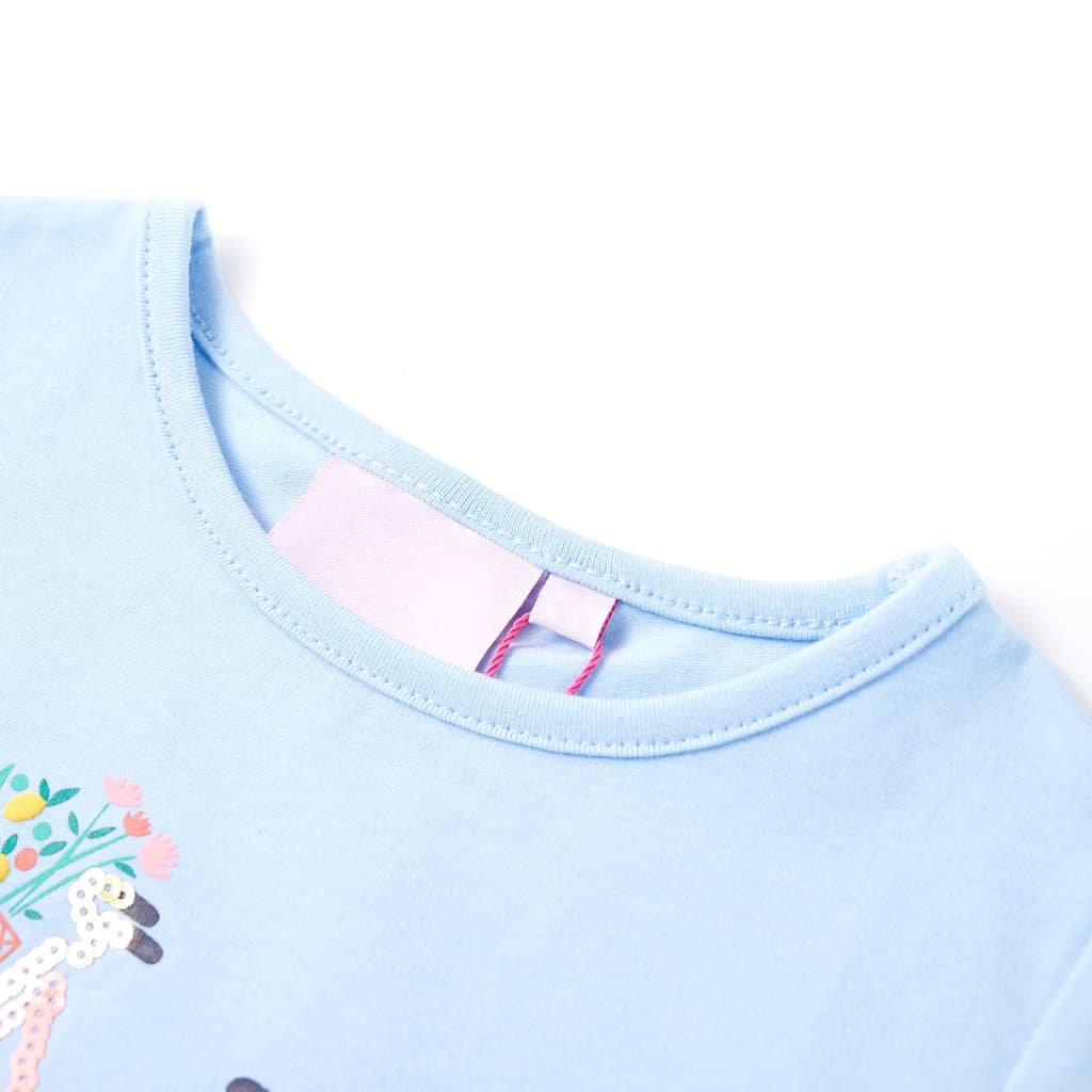 Kinder-T-Shirt Hellblau 140