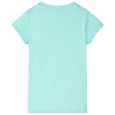 Kinder-T-Shirt Helles Minzgrün 128