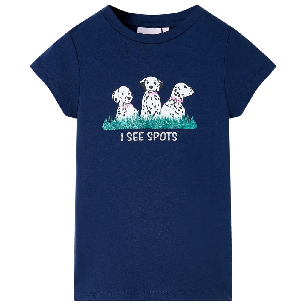 T-shirt enfant bleu marine 116