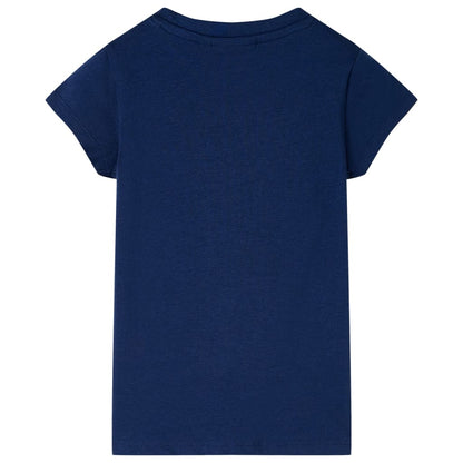 T-shirt enfant bleu marine 116