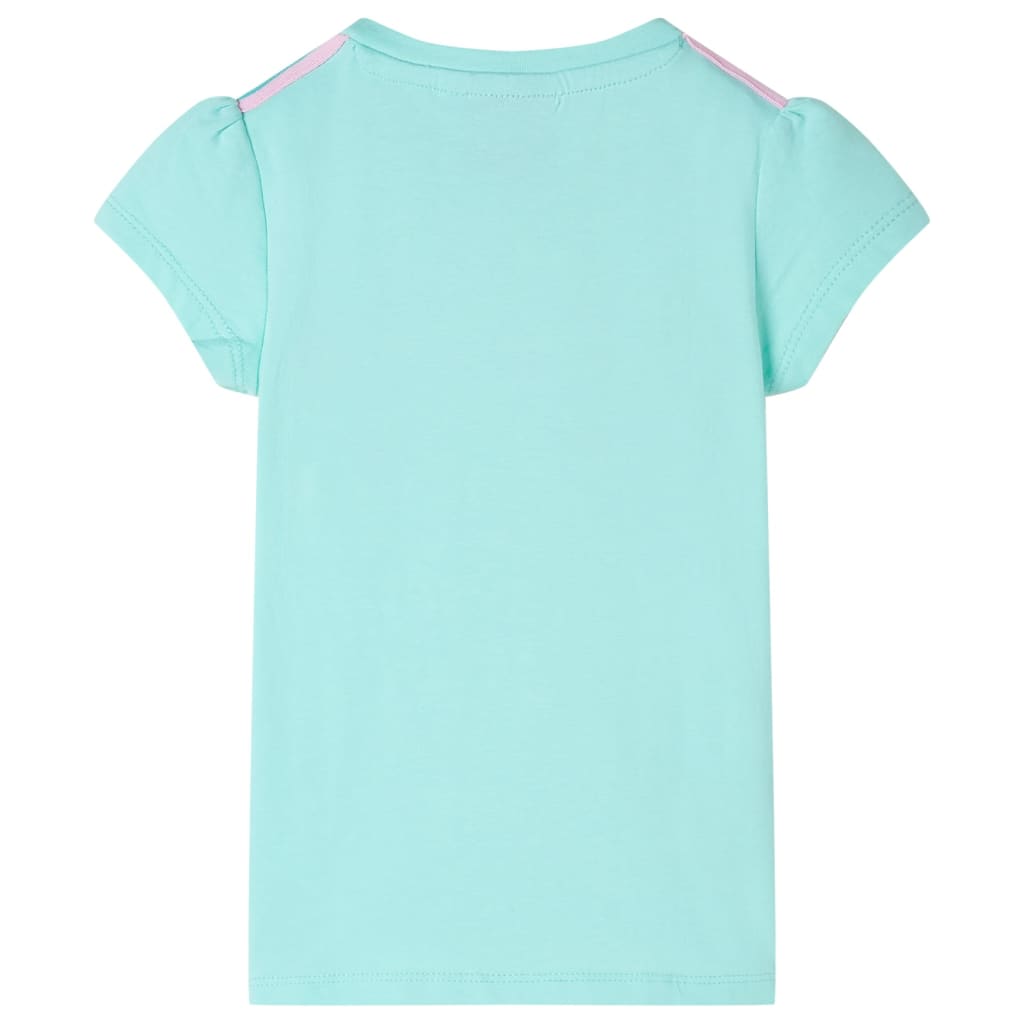 T-shirt enfant vert menthe clair 116