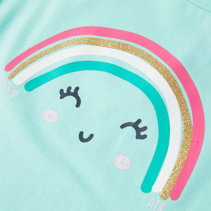 T-shirt enfant vert menthe clair 116