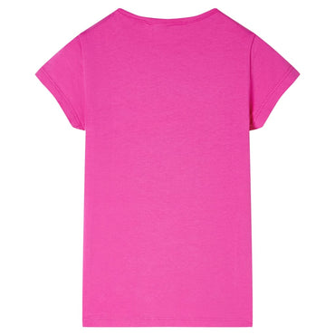 Kinder T-Shirt Dunkelrosa 140