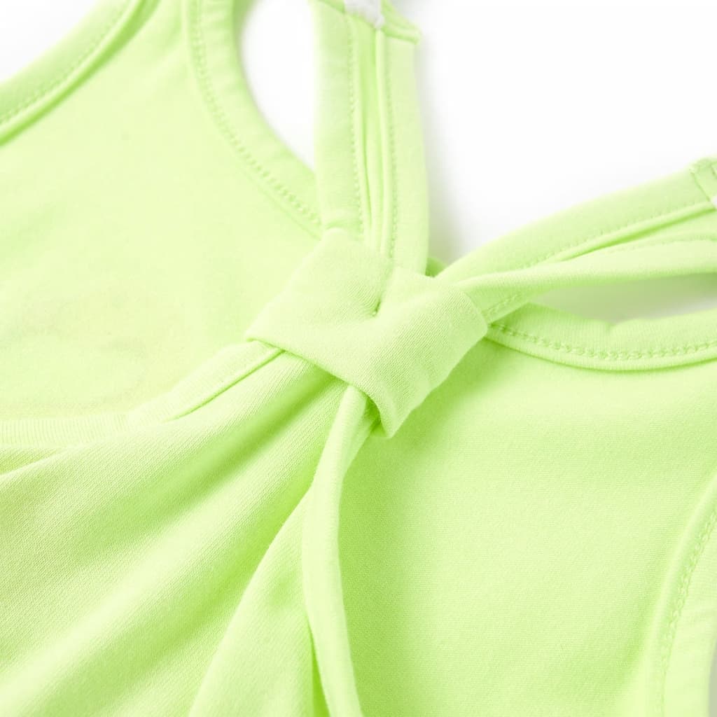 Kinder-Tanktop Neongelb 128