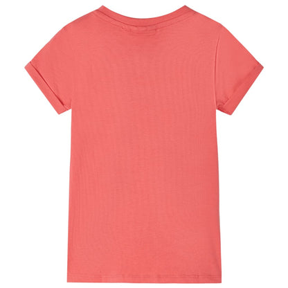 T-shirt enfant rose corail 116