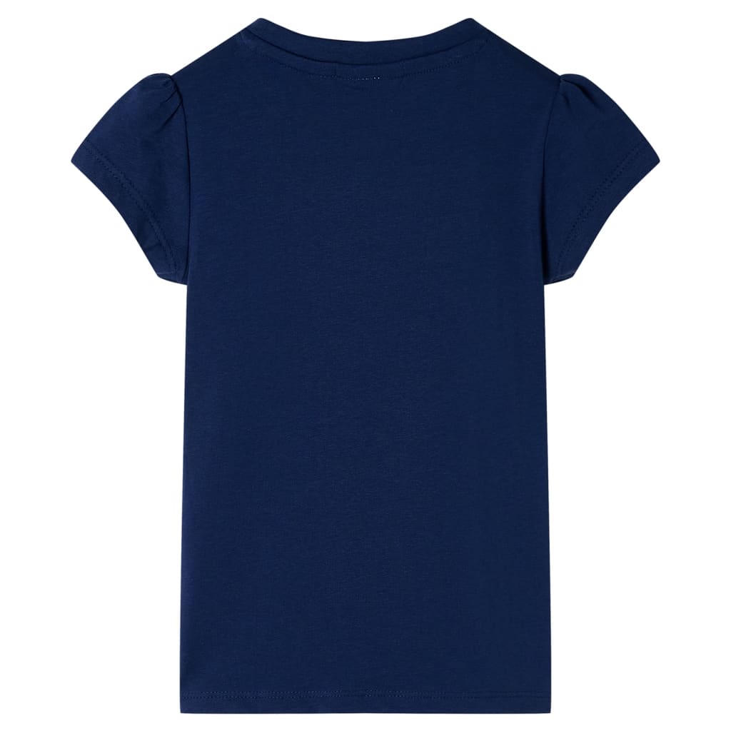 Kinder-T-Shirt Marineblau 140