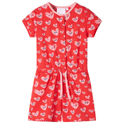 Combinaison de jeu enfant rouge 116