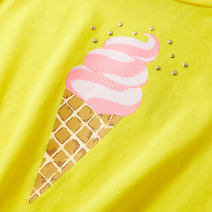 Kinder-T-Shirt Gelb 140