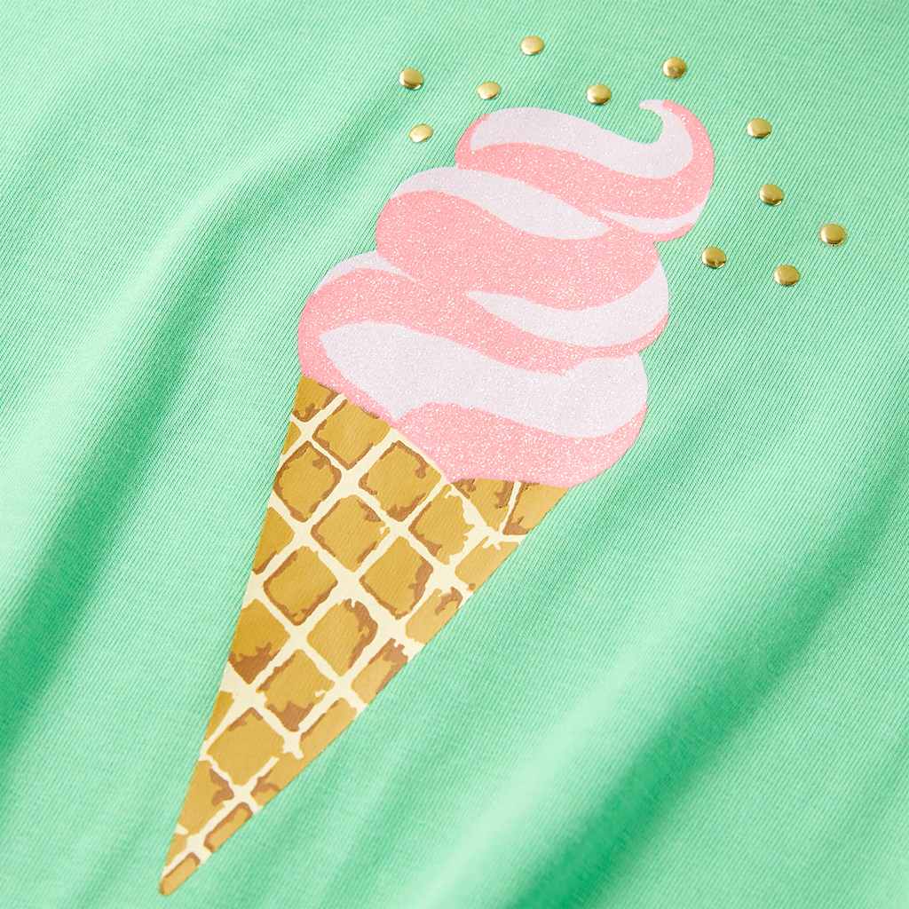 Kinder-T-Shirt Hellgrün 128