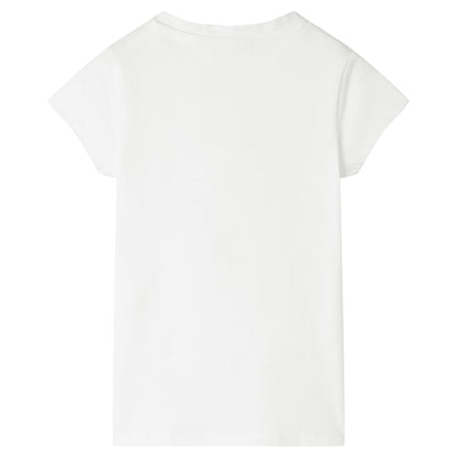 Kinder-T-Shirt Ecru 140