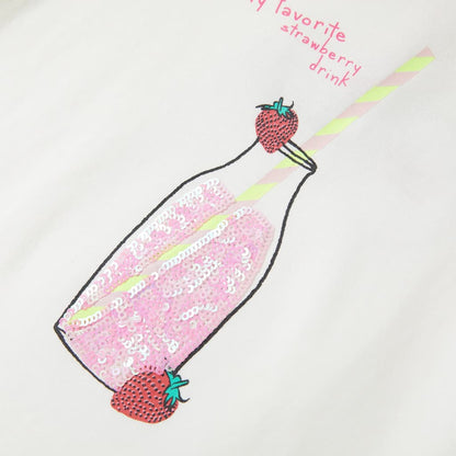 Kinder-T-Shirt Ecru 140