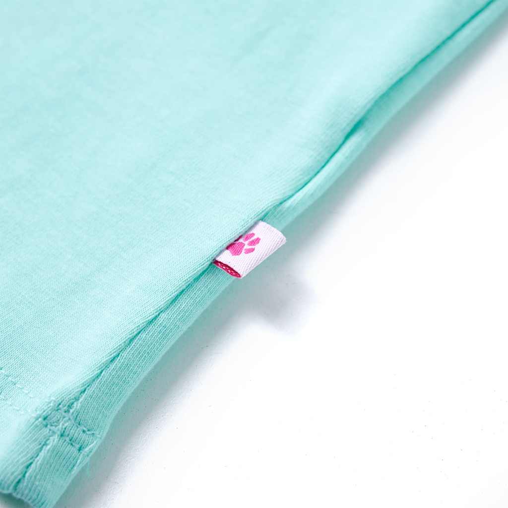 Kinder-T-Shirt Helles Minzgrün 128
