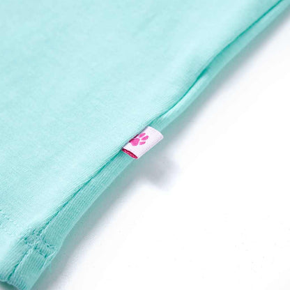 Kinder-T-Shirt Helles Minzgrün 128