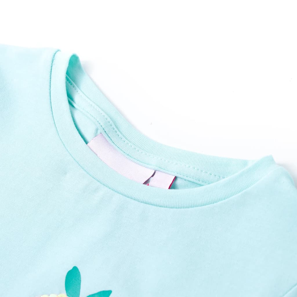 Kinder-T-Shirt Hellblau 116