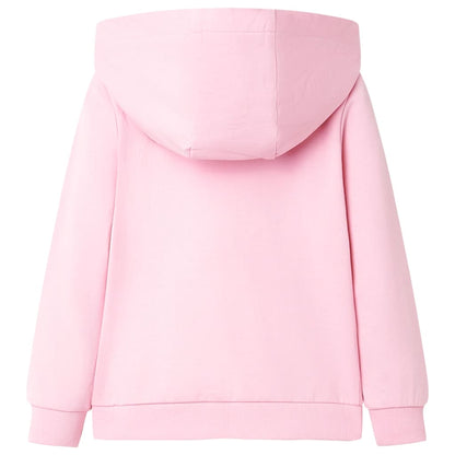 Sweat à capuche zippé enfant Rose clair 92
