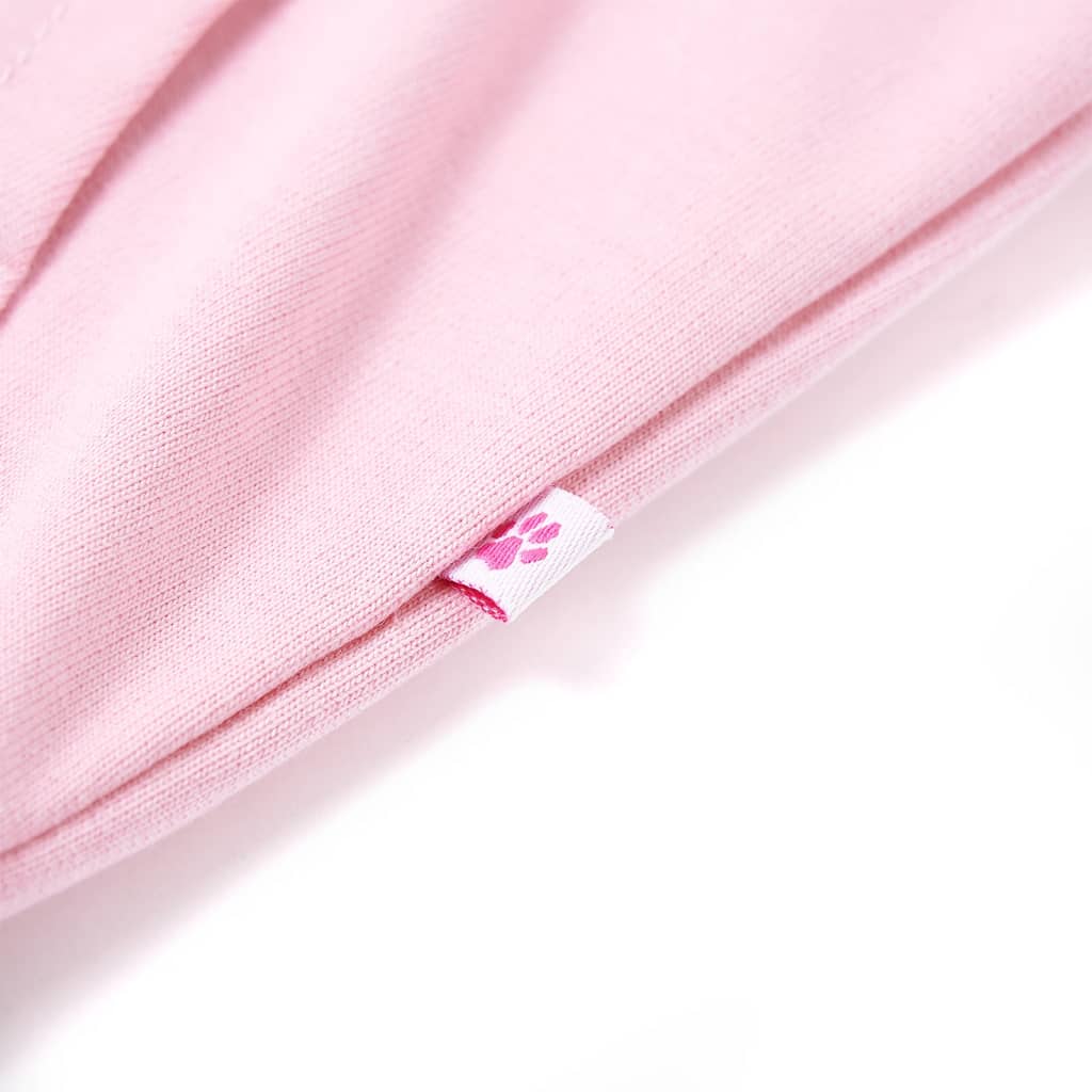 Sweat à capuche zippé enfant Rose clair 92