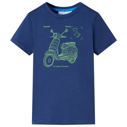 Kinder-T-Shirt Dunkelblau 140