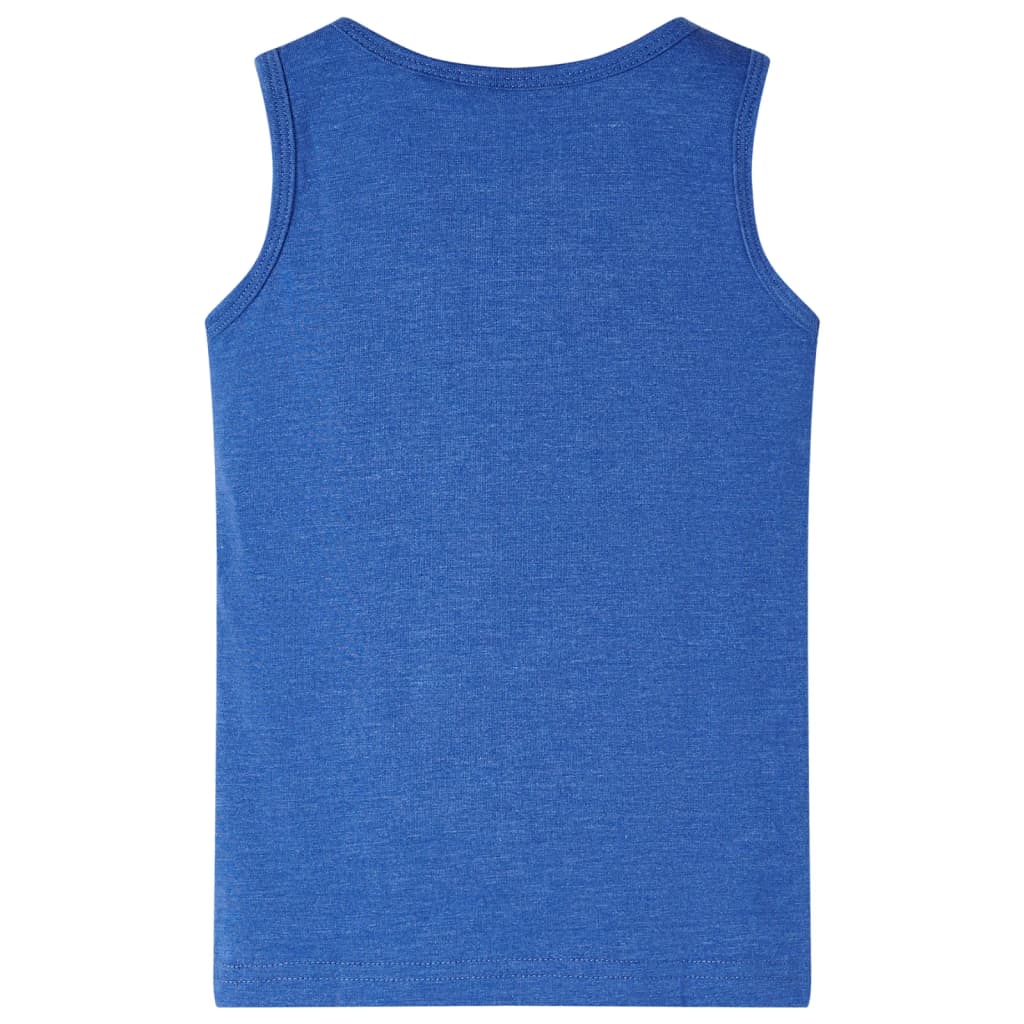 Débardeur enfant bleu chiné 104