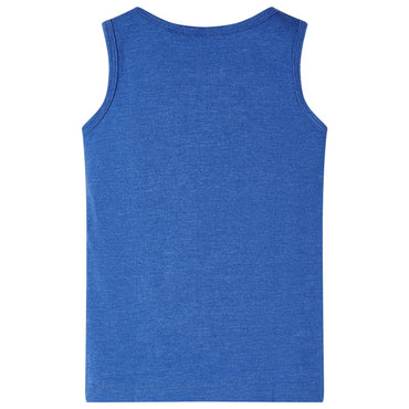 Débardeur enfant bleu chiné 104